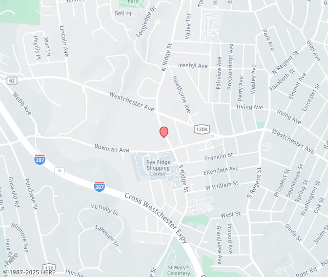 Location Map: 90 S. Ridge Street Rye Brook, NY 10573