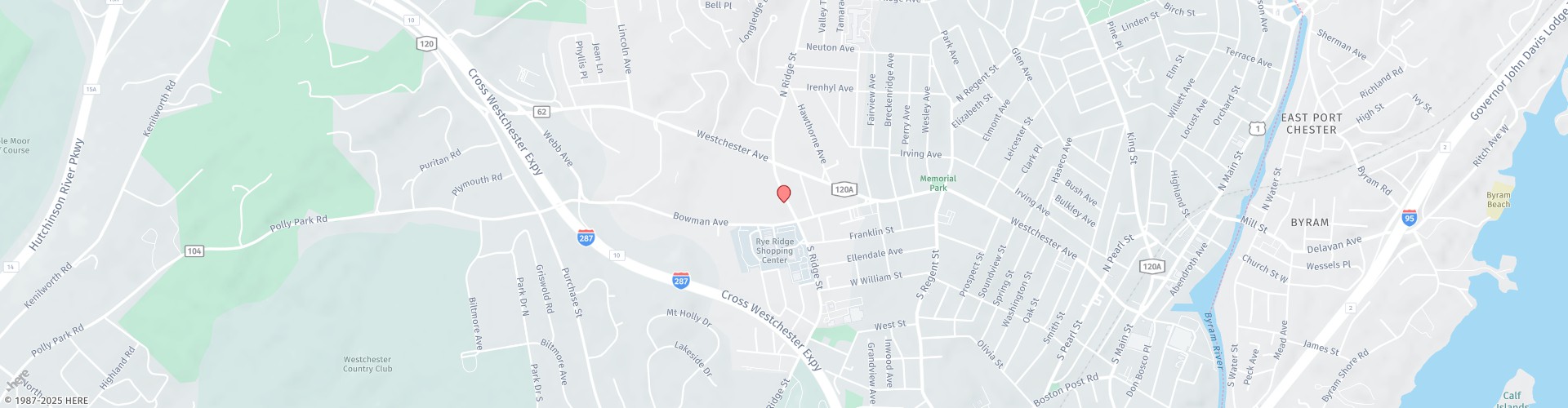 Location Map: 90 S. Ridge Street Rye Brook, NY 10573